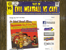 Tablet Screenshot of evilmeatballvscat.com